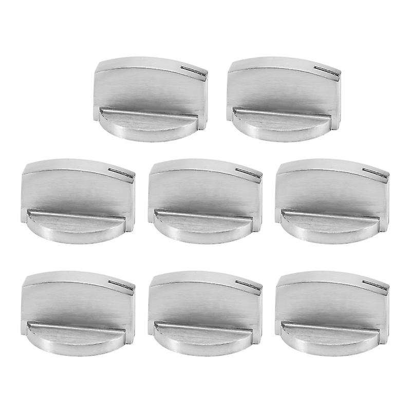 8pcs Metal 8mm Universal Gas Stove Control Knobs Adaptors Switch Cooking Surface Control Locks Gas