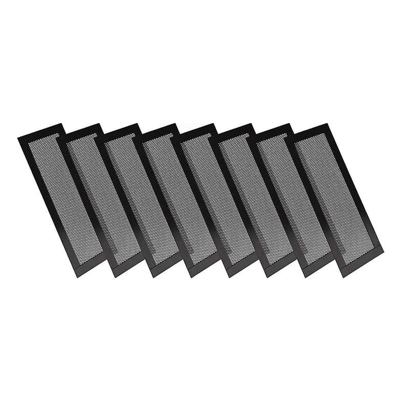 8Pcs Magnetic Floor Ventilation Cover 4x10Inch Air Ventilation Screen Cover PVC for Wall Ceiling Fl