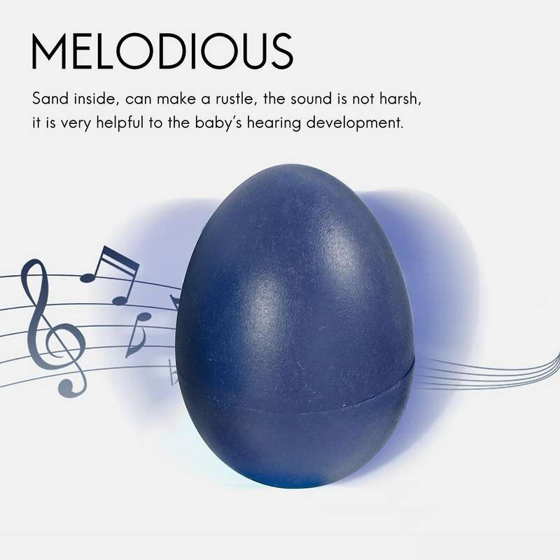 8pcs Playful Plastic Percussion Musical Egg Maracas Egg Shakers - 4 Different Colors