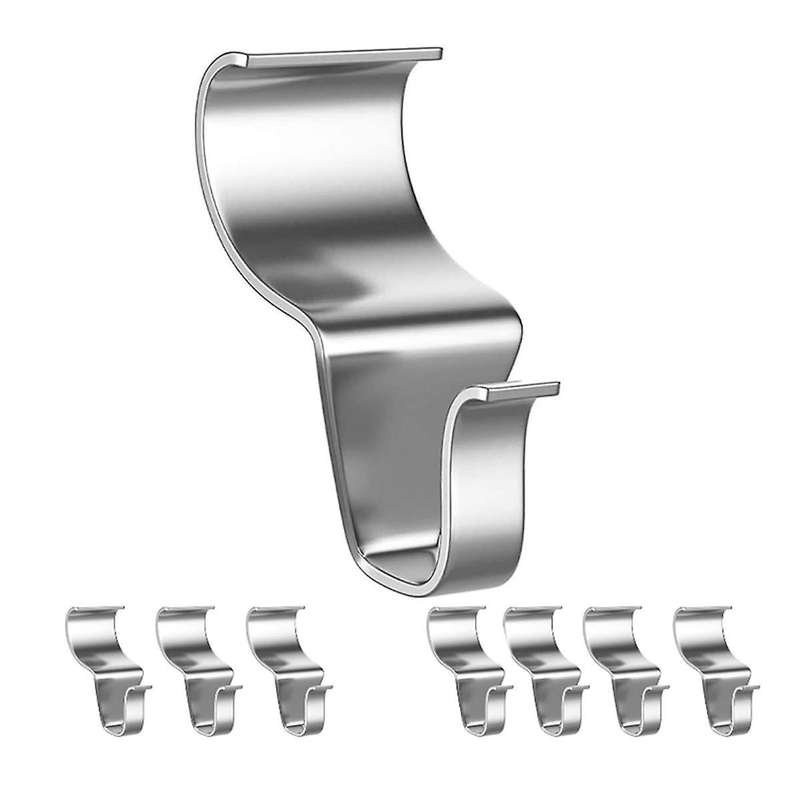 8Pcs No-Hole Hooks Hangers, S-Shaped Hook to Hide Wall Joints, Hook for Outdoor Decoration