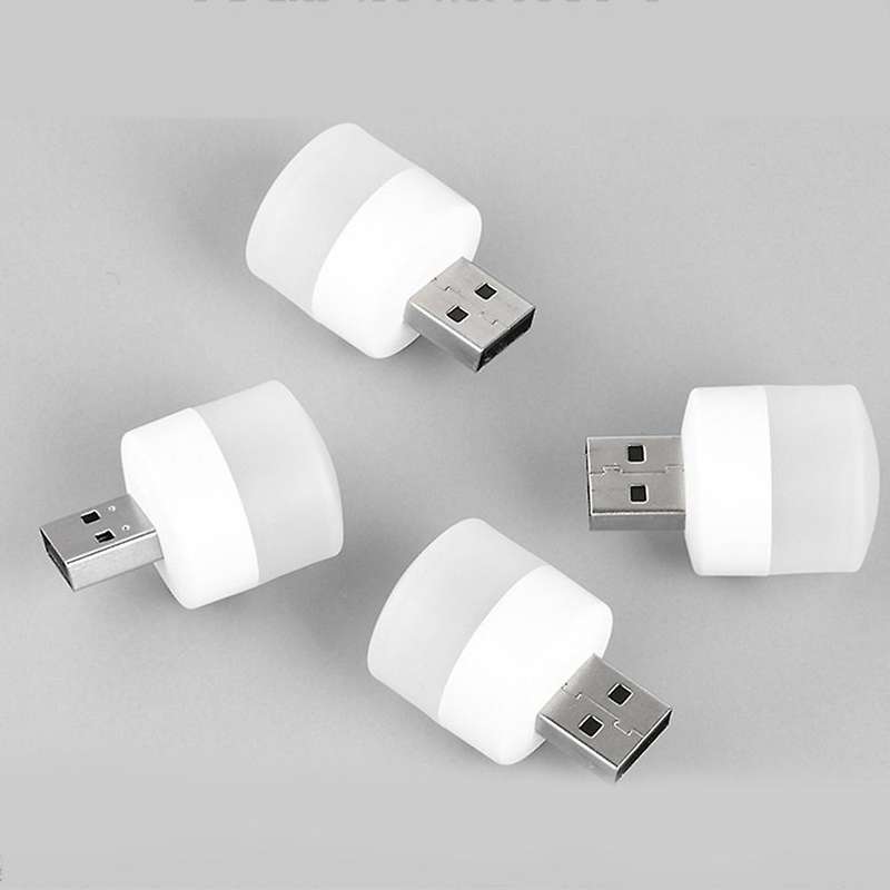 8Pcs Night USB Light Mini LED Bulb, for Bedroom, Bathroom, Nursery, Hallway, Kitchen Lights(Warm Lig