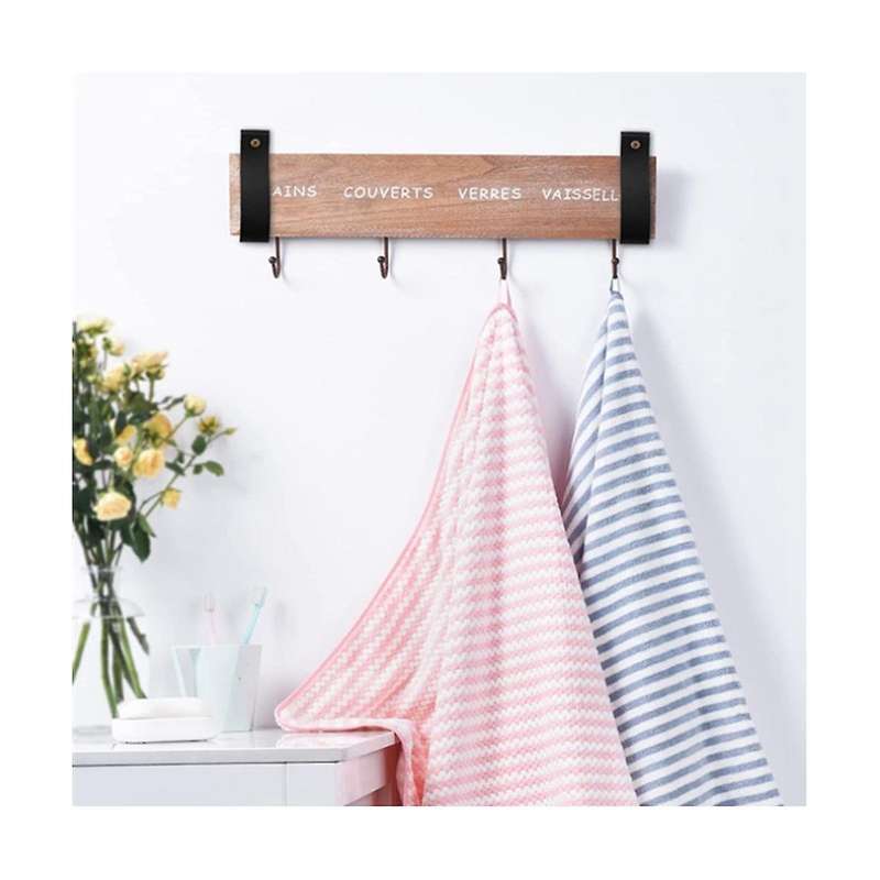 8pcs Pu Leather Wall Hooks Wall Hanging Strap Leather Curtain Rod Holder Pebbled Leather Straps Han