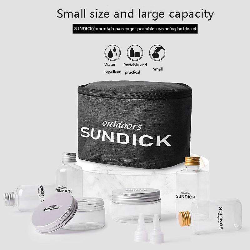8Pcs Portable Pepper Spice Storage Jars Set Outdoor Picnic Camping Seasoning Containers Bottle Spice