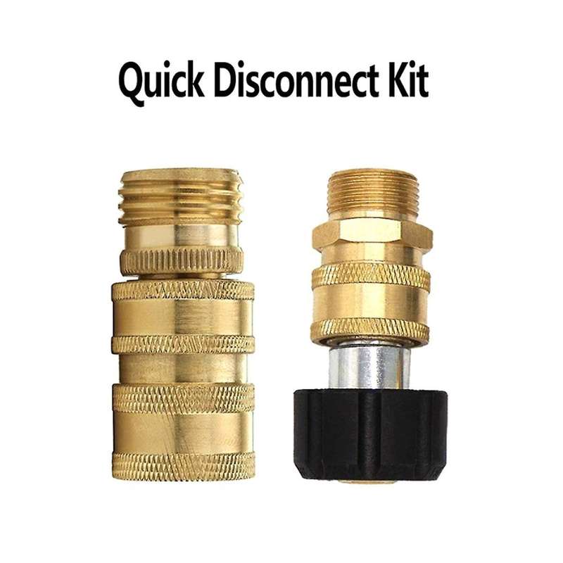 8pcs Pressure Washer Adapter Set, Quick Disconnect Kit, M22 Swivel to 3/8 Inch Quick Connect 3/4 In