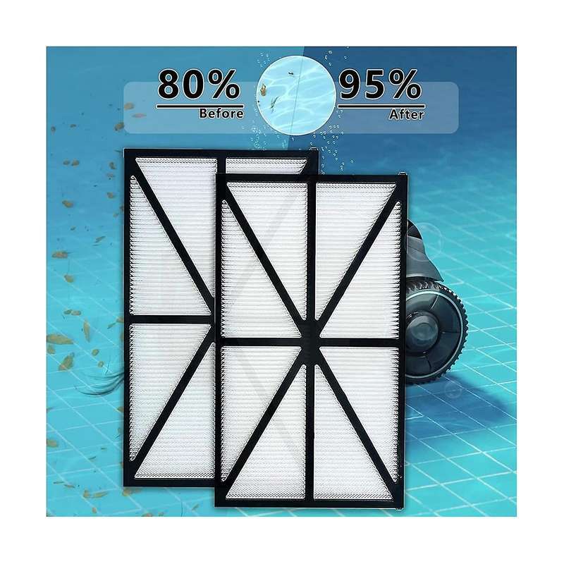 8pcs Rcx70101 Filter Refill Kit Fit for Pool Vacuum Rep 827261 Robotic Pool Cleaner Filter