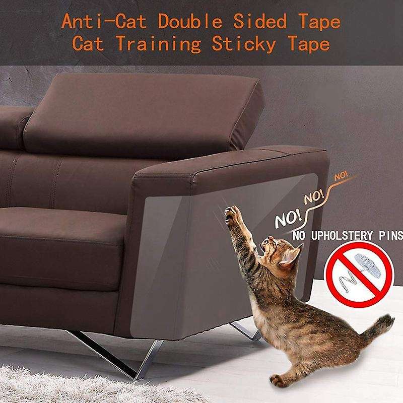8pcs Scratching Tape Deterrent Anti Scratch Durable Sticker Clear Carpet Sofa Protection Furniture