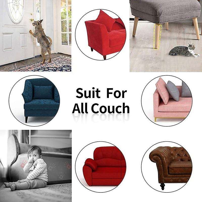 8pcs Scratching Tape Deterrent Anti Scratch Durable Sticker Clear Carpet Sofa Protection Furniture