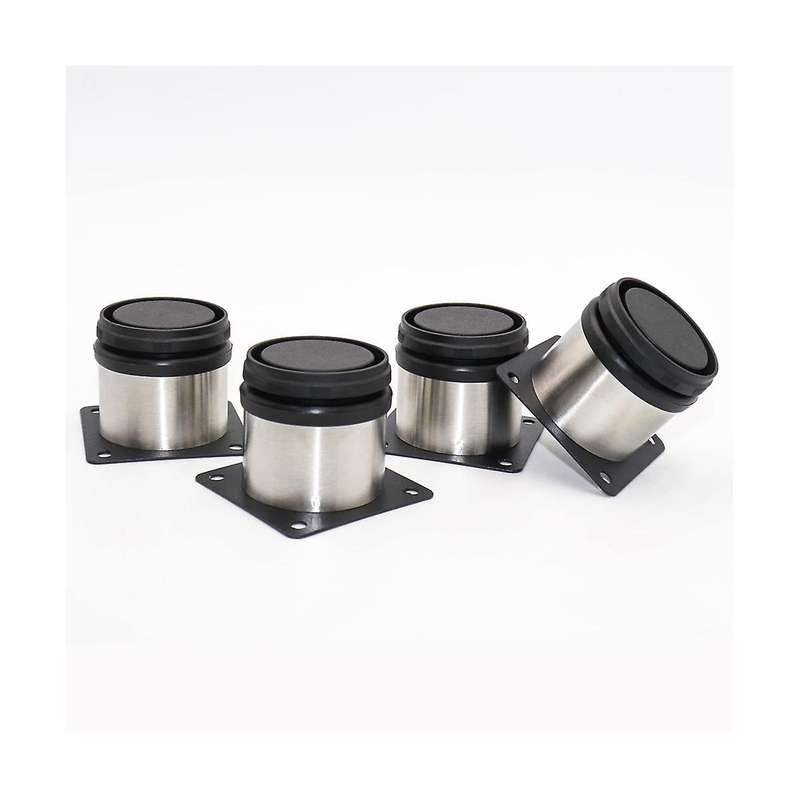 8pcs Stainless Steel Hardware Solid Tv Desk House Cabinet Table Feet Bed Foot Round Adjustable Furn