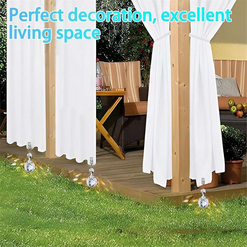 8Pcs Tablecloth Weights Heavy Crystal Tablecloth Weight Hangers Pendants for Hold Curtains Shower Cu