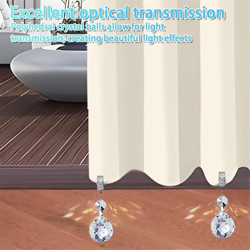 8Pcs Tablecloth Weights Heavy Crystal Tablecloth Weight Hangers Pendants for Hold Curtains Shower Cu