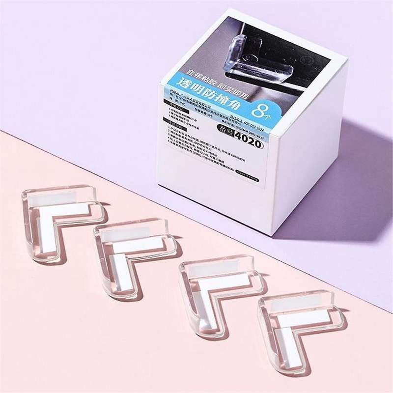 8PCS Transparent Anti Collision Angle PVC Pad Child Safety Corner Guard Baby Collision Proof Protect