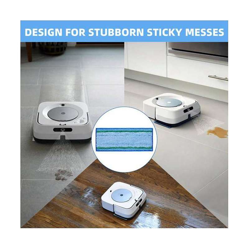 8pcs Wet Mopping Pads for Jet M6 Series M6 (6110) (6012) (6112) Washable and Reusable Ultimate Robo