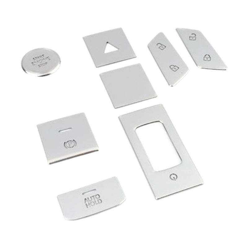 8Pcs/Set Car Center Console Engine Start Button Trim Cover Decoration Sticker Accessories for - 2019