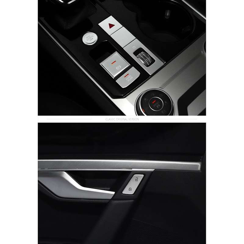 8Pcs/Set Car Center Console Engine Start Button Trim Cover Decoration Sticker Accessories for - 2019