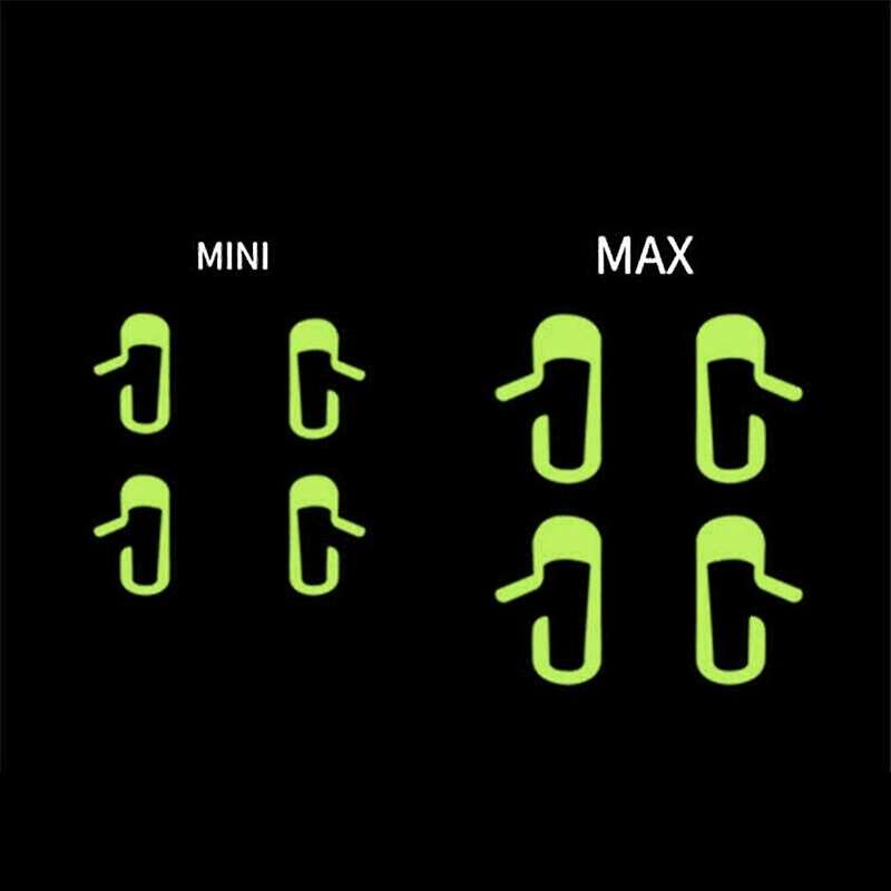 8pcs/set for Model 3 Car Door Open Exit Sticker Luminous Button Sticker Kit