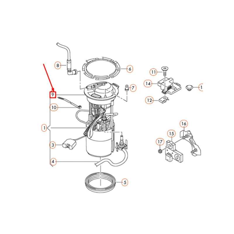 8r0919679c Petrol Filter Fuel Filter Fuel Pump Auto Parts for Q5 8r0919051e