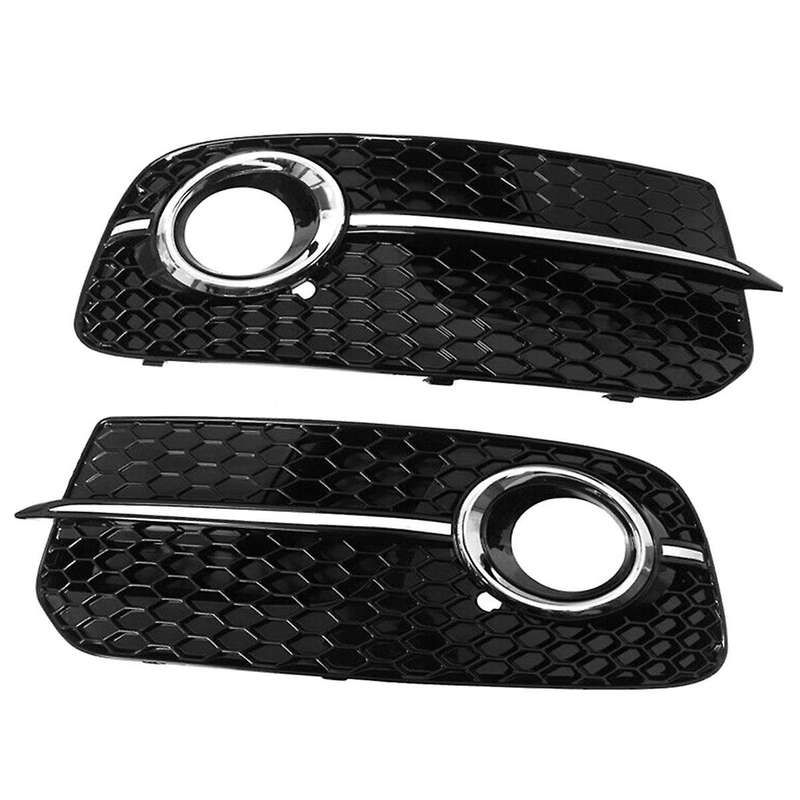 8r0807681m 8r0807682j Front Bumper Lower Mesh Grille Front Bar Fog Lamp Cover Automotive for Q5 2013