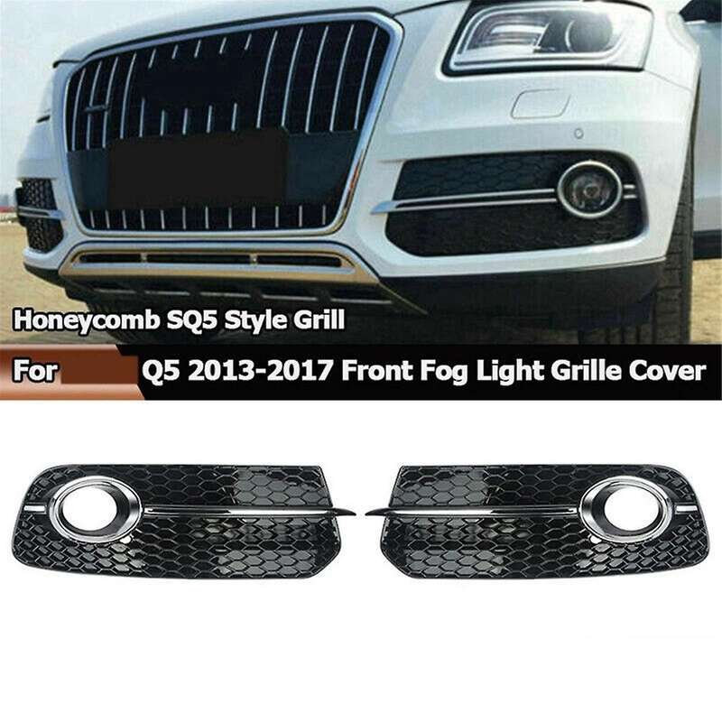 8r0807681m 8r0807682j Front Bumper Lower Mesh Grille Front Bar Fog Lamp Cover Automotive for Q5 2013