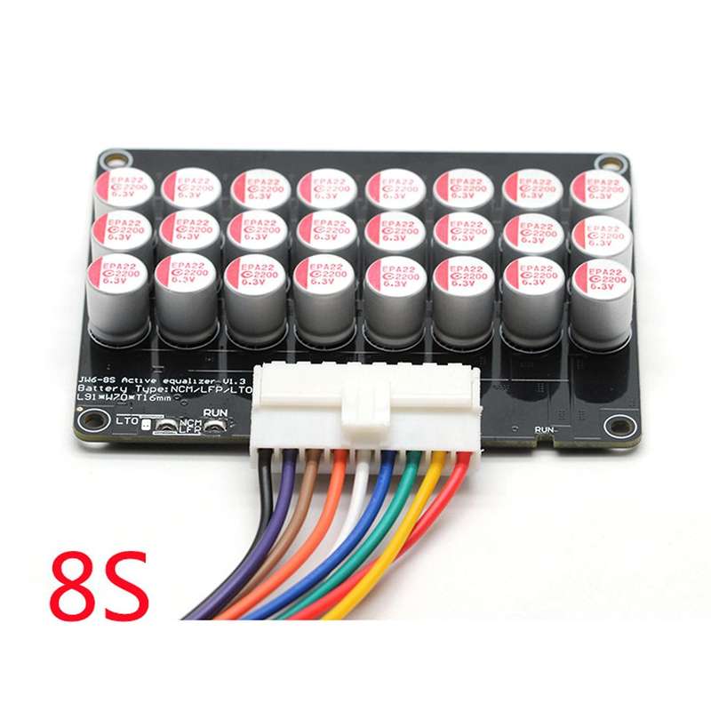 8s Active Equalizer Balancer Lifepo4 Lto Battery Energy Equalization Capacitor Bms Board