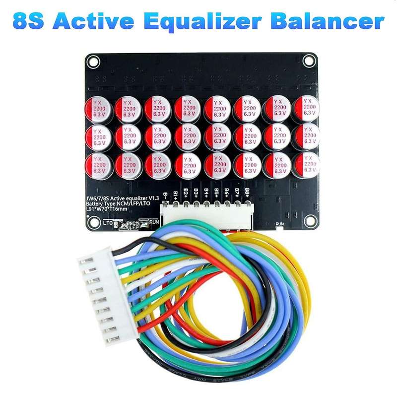 8s Active Equalizer Balancer Lifepo4 Lto Battery Energy Equalization Capacitor Bms Board