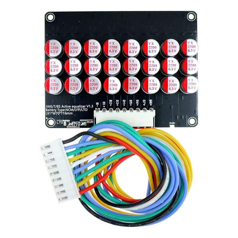 8s Active Equalizer Balancer Lifepo4 Lto Battery Energy Equalization Capacitor Bms Board