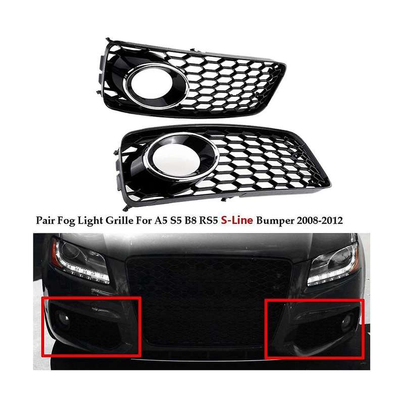 8t0807681b 8t0807681d Front Bumper Fog Light Grille Ventilation Grille Automobile for A5 S5 B8 Rs5