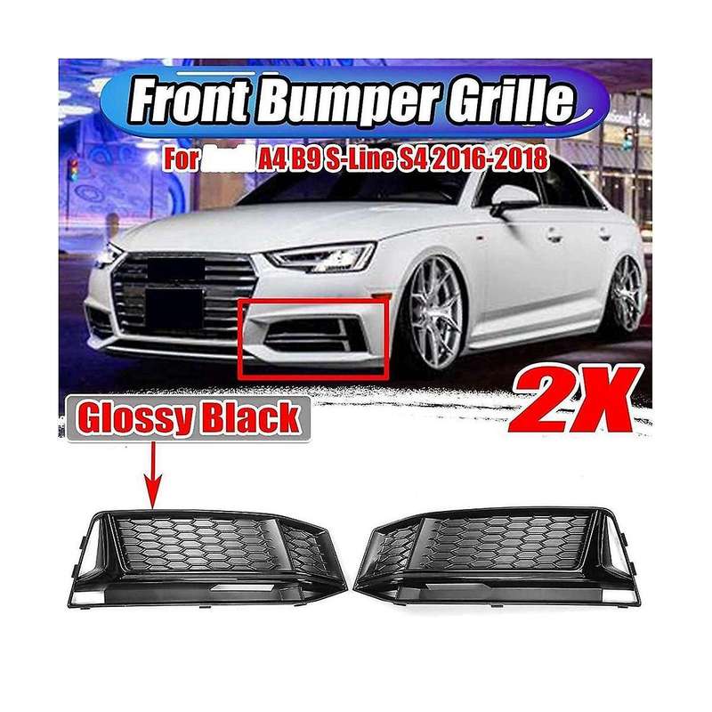 8w0807681k 8w0807682k Fog Light Grille Fog Light Frame Bumper Honeycomb Lower Grid Grille Car for A4