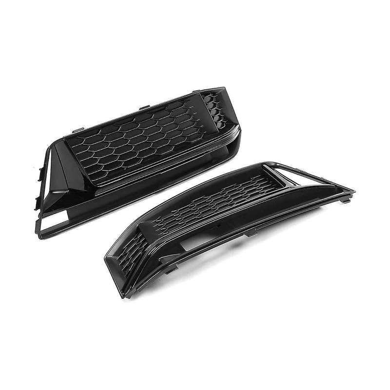 8w0807681k 8w0807682k Fog Light Grille Fog Light Frame Bumper Honeycomb Lower Grid Grille Car for A4