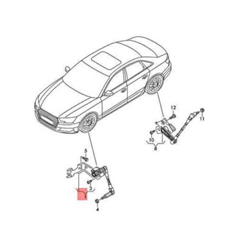 8w0941286c Headlight Level Sensor for A4 A5 Rs5 S4 S5 2016-2023 Front Right Body Height Sensor 8w0