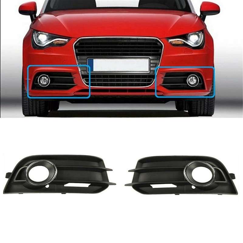 8x0807681a 8x0807682a Front Bumper Fog Lamp Grille Fog Lamp Bezel Automotive for A1 2011-2014