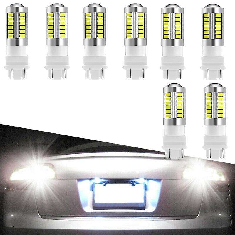 8X White 3157 33SMD 5730 LED Light Bulbs Tail Brake Stop Backup Reverse