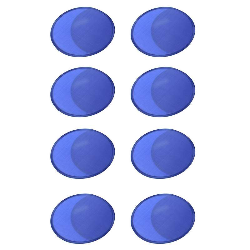 8x Foldable Round Fan-blue