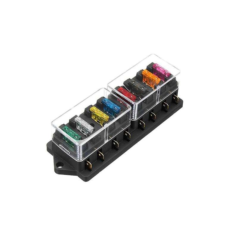 8-way Car Medium Insert Fuse Box Multi-way Overload Modified Base Junction Box Multi-way Insurance