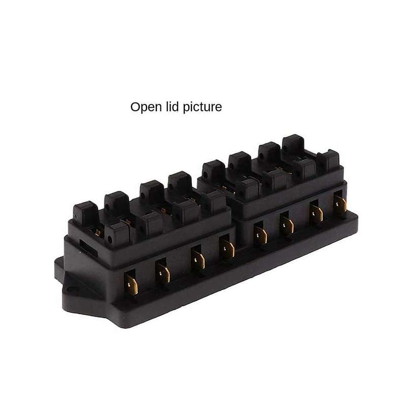 8-way Car Medium Insert Fuse Box Multi-way Overload Modified Base Junction Box Multi-way Insurance