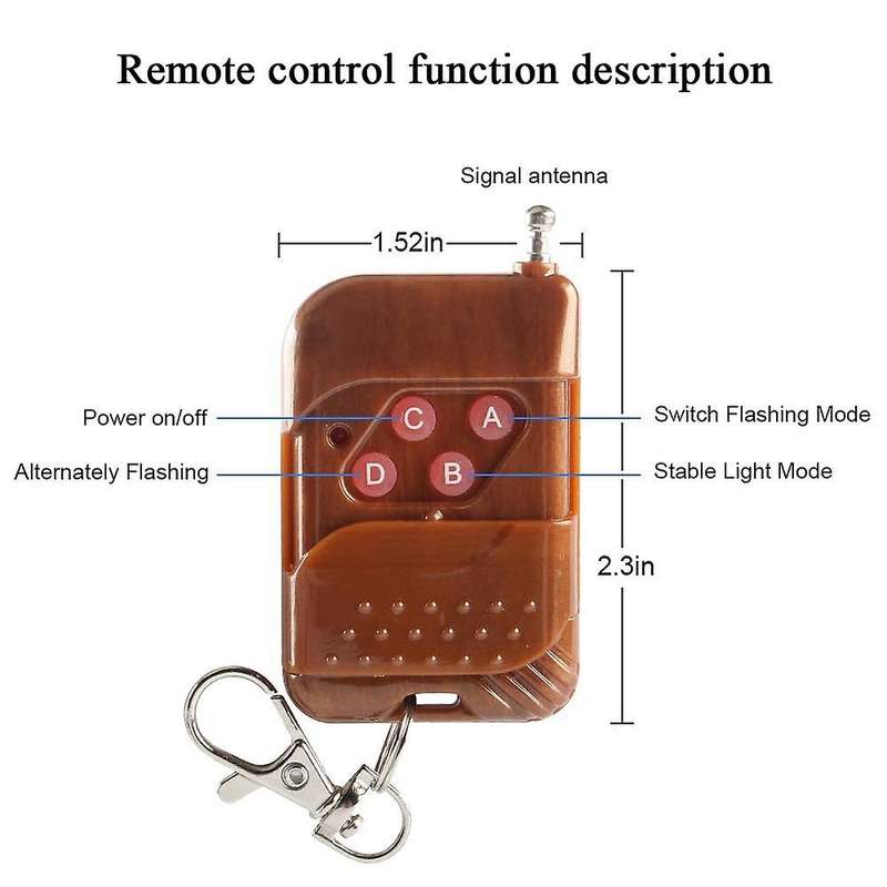 8X2LED 8 in 1 Remote Control 12V Emergency Strobe Warning Light Flashing Grilles Light for Car Truck
