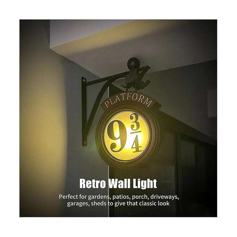9 3/4 Night Light Wall Hanging Lamp Home Garage 9 3/4 Sign Light Fan Lovers Gift