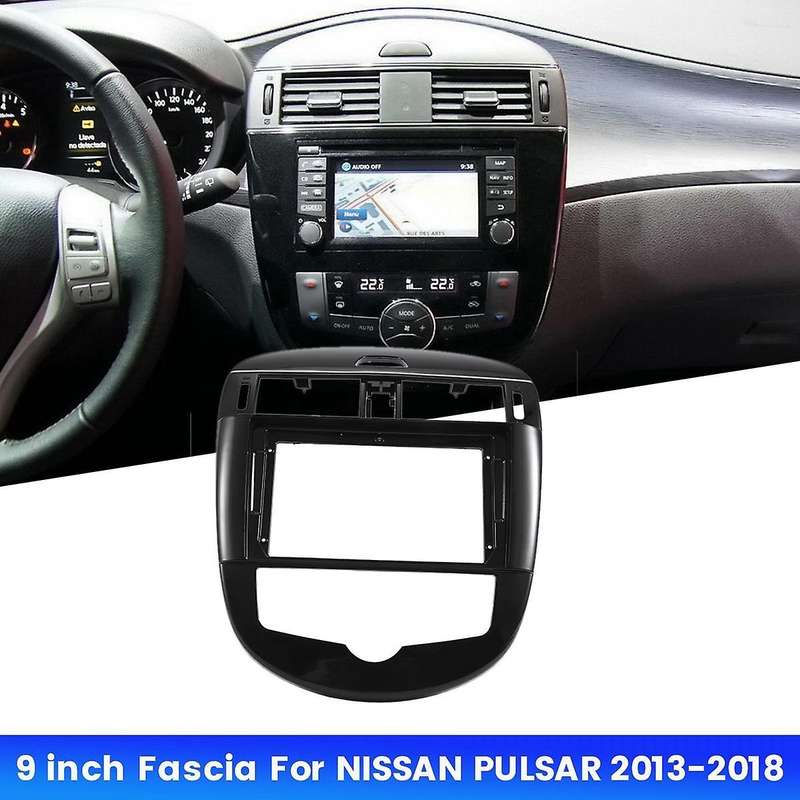 9 Inch Car Fascia Radio Panel for 2013-2018 Dash Kit Install Facia Console Bezel Adapter Plate