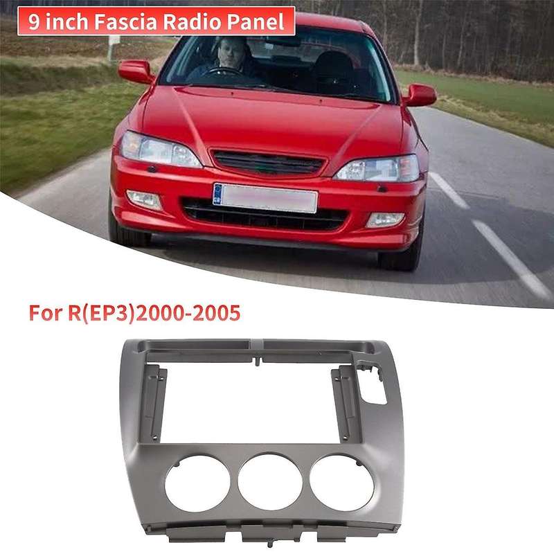 9 Inch Car Fascia Radio Panel for (EP3) 2000-2005 Dash Kit Install Facia Console Bezel