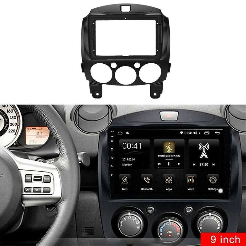 9 Inch Car Frame Fascia Adapter for 2 Demio 2007-2014 Android Radio Dash Fitting Panel Kit