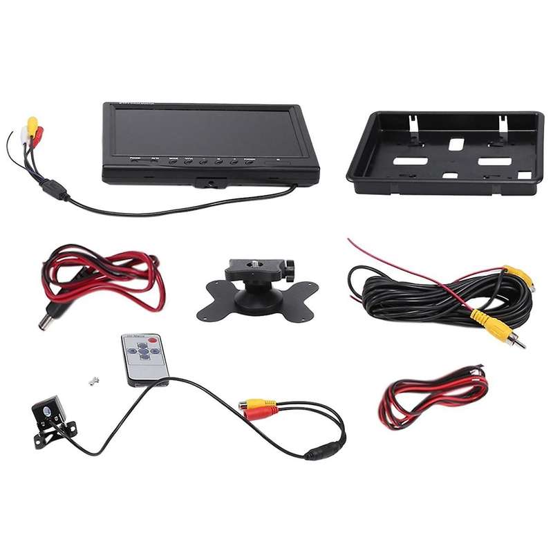 9 Inch Car Lcd Monitor Hd -compatible Vga/av Tv Dvd Player Camera Rear View Headrest Monitor Parking
