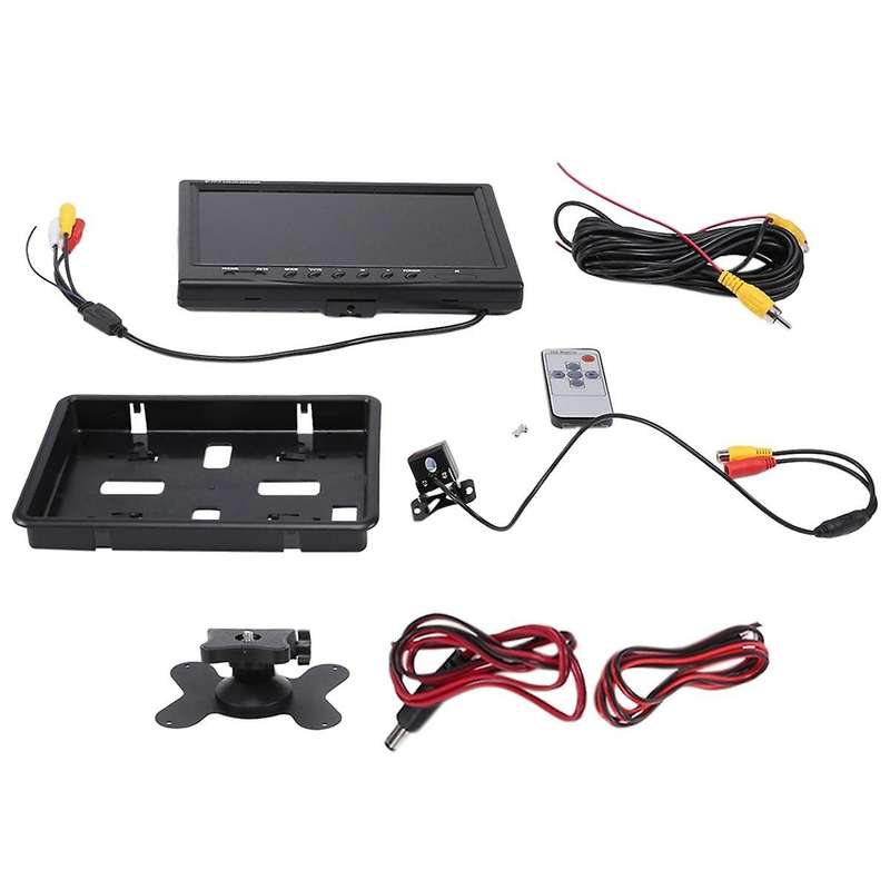9 Inch Car Lcd Monitor Hd -compatible Vga/av Tv Dvd Player Camera Rear View Headrest Monitor Parking