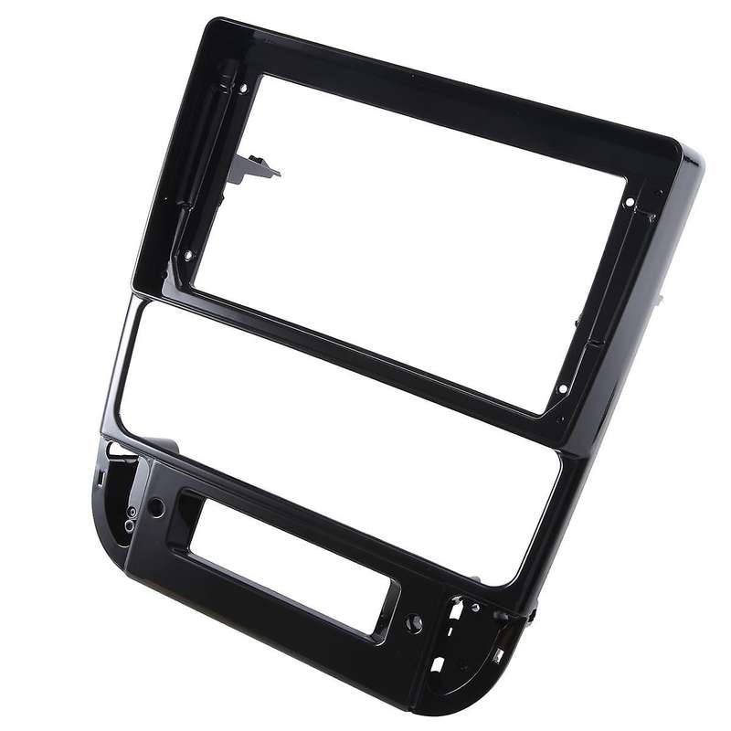 9 Inch Car Radio Fascia for 406 1999-2004 Install Facia Console Bezel Adapter Plate Trim Cover(blac