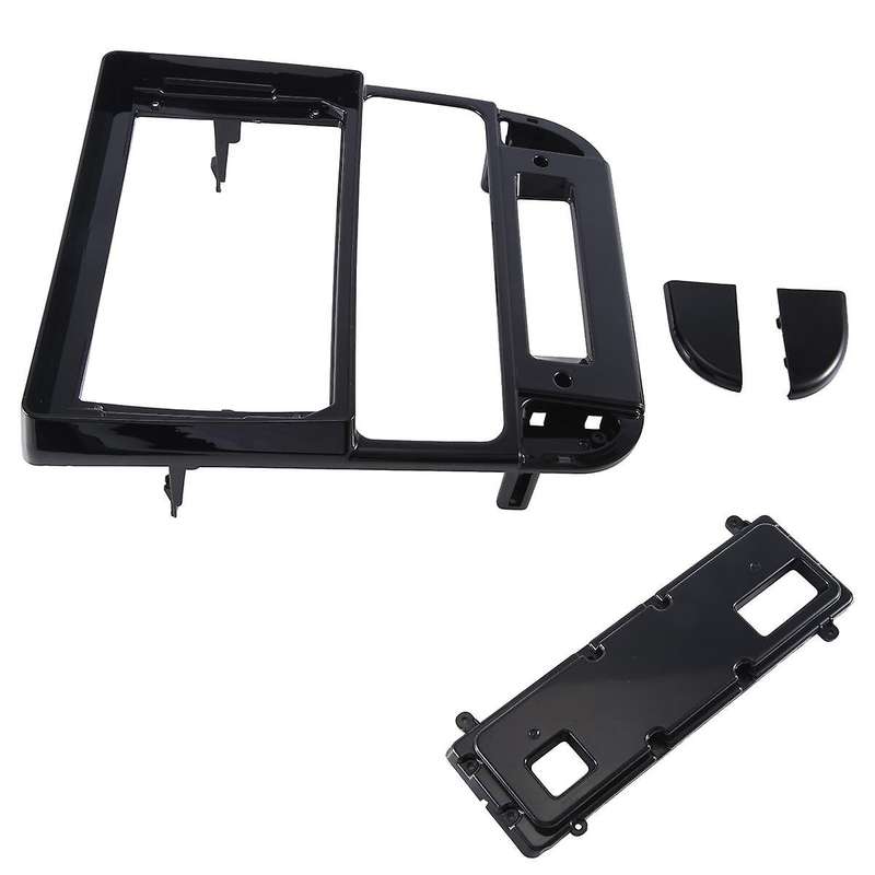 9 Inch Car Radio Fascia for 406 1999-2004 Install Facia Console Bezel Adapter Plate Trim Cover(blac