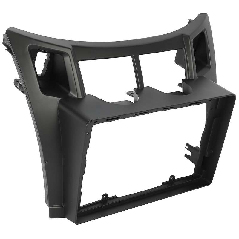9 Inch Car Radio Fascia Trim Kit, 2 Din Dash Panel DVD Frame Install Kit with Power Cable for Yaris