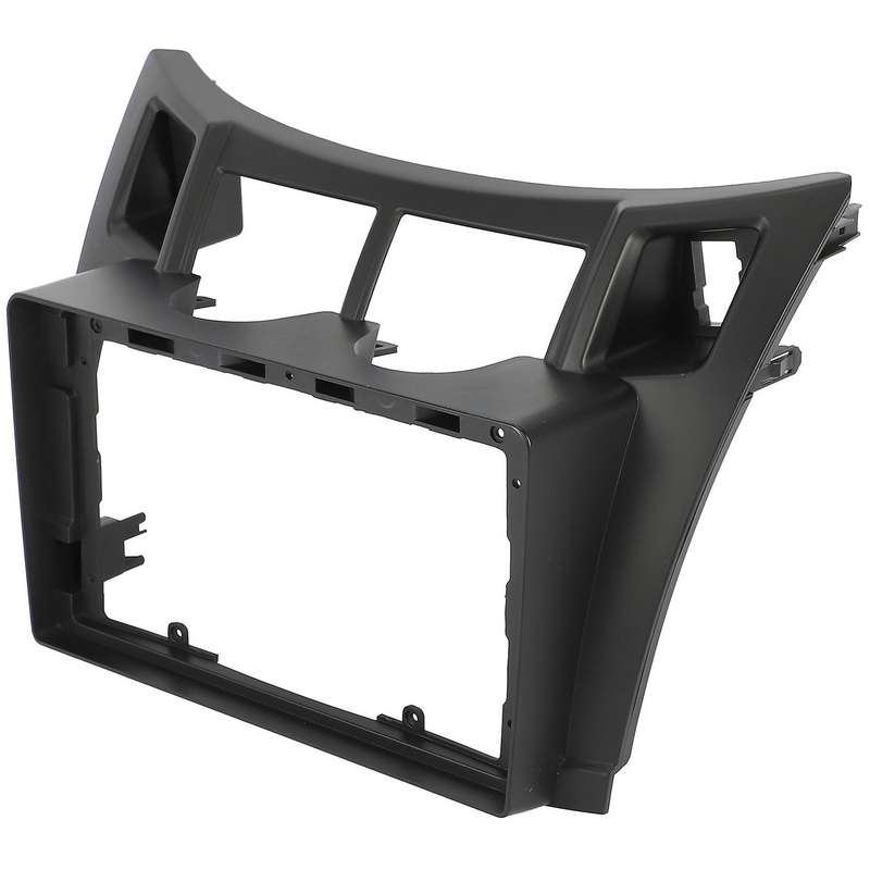 9 Inch Car Radio Fascia Trim Kit, 2 Din Dash Panel DVD Frame Install Kit with Power Cable for Yaris