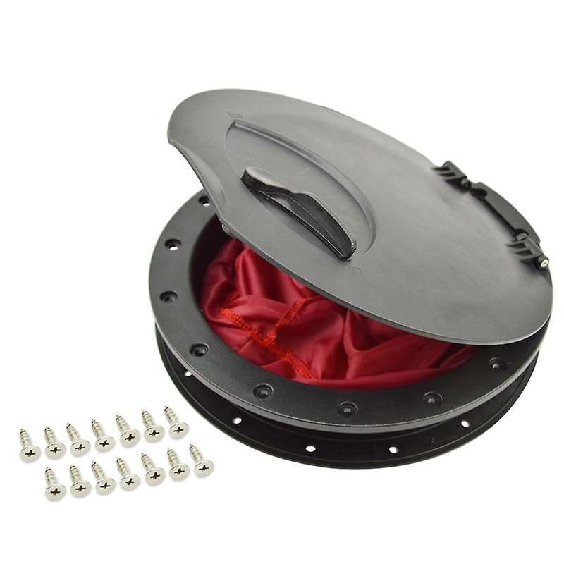 9 Inch Marine Hatch Cover Pull Out Deck Plate Hole Deck Plate Kit Detachable Cover for Kayaking Mari