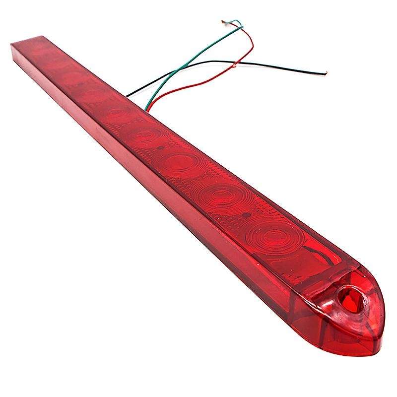 9 LED Red Sealed Trailer Truck & RV Stop Tail Rear Brake Turn Light Bar Vehicle Modified Side Lights