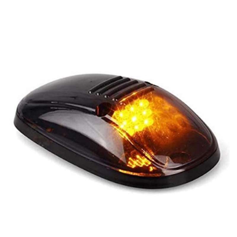 9 LED Car Cab Roof Marker Lights for Truck SUV LED DC 12V Black Smoked Lens Amber Lamp Car External