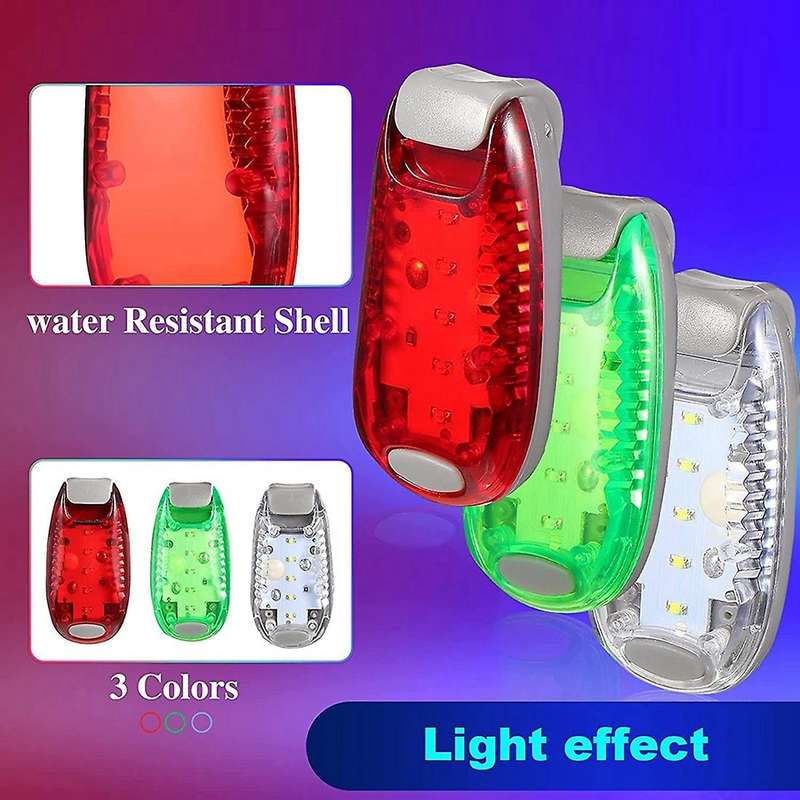 9 Pack LED Safety Light Reflective Lights Kayak Lights Jogging Lights Waterproof Bike Rear Light for