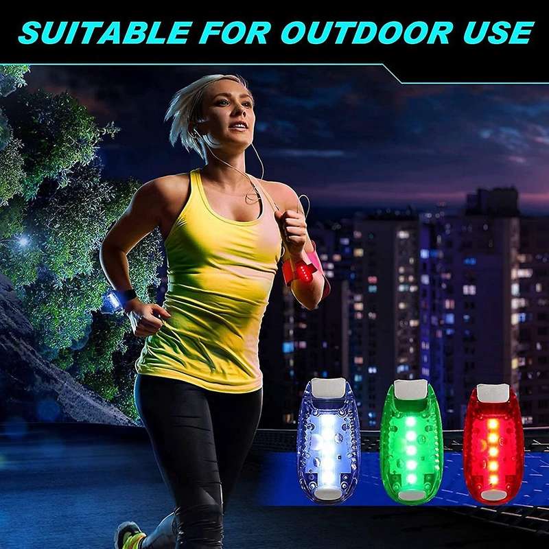 9 Pack LED Safety Light Reflective Lights Kayak Lights Jogging Lights Waterproof Bike Rear Light for